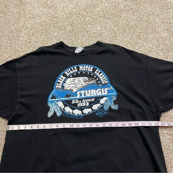 Vintage 90s Biker Sturgis Shirt Men's 2XL - Picture 3 of 7